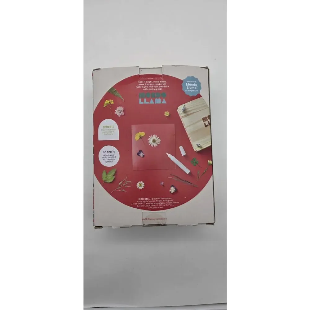 Mondo Llama Flower Press Kit With 2 Wood Frames Floral Craft DIY Target